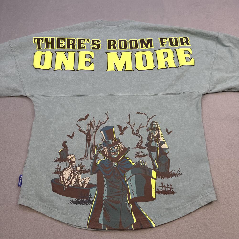 Disney Spirit Jersey Shirt Womens Small Green Haunted Mansion One More Tee
